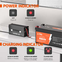 Chargeur intelligent rapide AC/DC LiTime portable haute efficacité 12V 14.6V 60A avec boîtier en alliage pour batterie au lithium LiFePO4