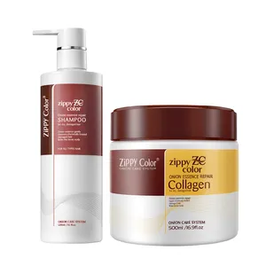 Sampo rambut Keratin & kolagen Natural, Set perawatan rambut ajaib melembapkan, menutrisi, baru