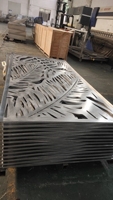Revêtement d'architecture moderne en aluminium CNC, façade perforée, revêtement en poudre, ignifuge, anticorrosion, écologique, pour bâtiments