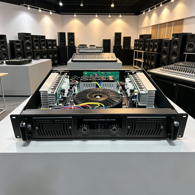 KFKD Outdoor stage-specific 2U Class H power amplifier, 600W dual-channel professional audio power amplifier.