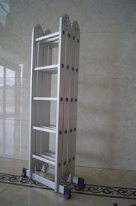 บันไดอลูมิเนียมพับได้อเนกประสงค์ขนาด4*5สำหรับใช้ในบ้านและในยิม - Product Image 3