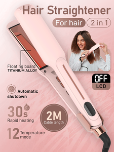 Lisseur ionique infrarouge Ulelay, best-seller, plaques en titane anti-brûlure, chauffe rapide, fer à lisser de qualité professionnelle. - Product Image 3