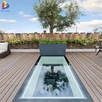 Suelo de vidrio templado laminado, precio de suelo de vidrio templado