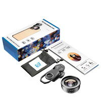 APEXEL — kit de lentilles pour téléphone portable, objectif macro-angle très large de 120 degrés, pour iPhone et Smartphone Android