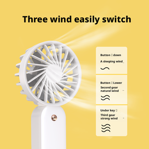 Nhà Máy Bán Buôn Xách Tay Cầm Tay Mini Nhỏ USB Có Thể Sạc Lại Pin Điều Hòa Không Khí Tay Fan Hâm Mộ - Product Image 4