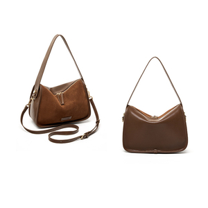Célèbre marque de haute qualité luxe en cuir véritable daim sac à main femmes grande capacité sacs de marque luxe femmes sac à bandoulière - Product Image 4