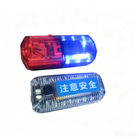 Lampe d'avertissement LED multifonction à clipser sur l'épaule, rechargeable, rouge et bleue, lampe torche stroboscopique, lampe de sécurité routière