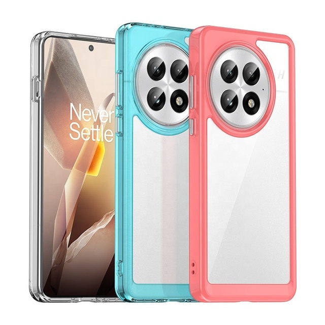For 13 Pro Case Protective Cover Transparent TPU Clear Shockproof Colorful Oneplus Nord4 ACE 3 12R Nord N20 5G CE4 Lite