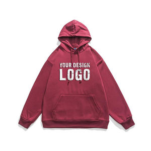 Low MOQ Custom Heavy Solid Color Drop Shoulder Mens Hoodie Autumn Winter Casual Loose Plus Fleece Men's Hoodies - Product Image 3