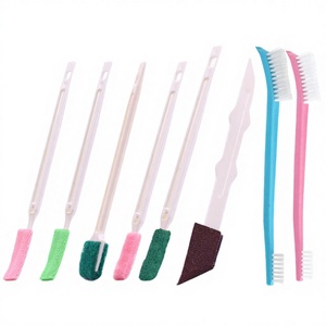 Kit de nettoyage de 8 pièces en PP écologique avec brosse courbée pour la maison, la salle de bain, la cuisine, les biberons et les tubes en verre - Product Image 1