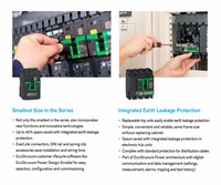 Protector de Potencia Schneider ComPacT NSX MCCB MicroLogic 7, 3P 4P 125A 200A 630A para Aplicaciones de Grupos Electrógenos