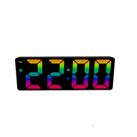 Jam Meja Pintar Multifungsi LED Digital Elektronik Fashion Kustom dengan Temperatur, Kalender, dan Daya USB untuk Dapur dan Kantor