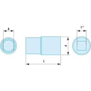 FACOM - M.60SR Non sparking 1'' metric 12-point <b>sockets</b> - EAN 3148518691017 NON-SPARKING <b>RATCHETS</b>, <b>SOCKETS</b> AND IMPACT <b>SOCKETS</b> - Product Image 2