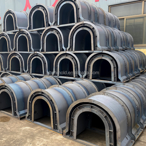 Moule de ravin en forme de U en ciment préfabriqué Forgeage acier et caoutchouc gabarit pour canal d'inondation d'irrigation moule de ravin brut en béton - Product Image 3