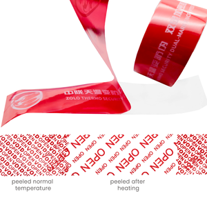 Temperature Sensitive Indicator VOID <b>Tape</b> Heat Activated Security Packaging <b>Tape</b> for High Value Products - Product Image 3