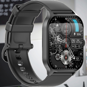 Montre connectée carrée Ruidun Z194, écran tactile en silicone, moniteur de santé <span class=keywords><strong>24h</strong></span>/24 (suivi du sommeil et de l'activité), lecteur de musique, répondre aux appels - Product Image 2
