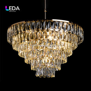 Lámpara de Techo LEDA CH-36 Moderna de Acrílico con Forma de Diamante para Decoración de Iluminación Interior de Hoteles y Bodas - Product Image 1