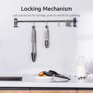 Durable Stainless Steel Pizza Steak <b>Tongs</b> Heat Resistant Silicone Eco-Friendly Dishwasher Safe Kitchen BBQ Utensils Premium - Product Image 3