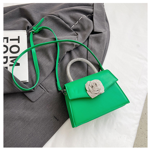 2025 Mini sacs à main de créateur de luxe tendance cristal Rose fleur orné de Satin avec doublure en cuir véritable nouveaux sacs à main de mode - Product Image 5