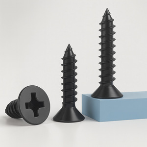 Tornillos autorroscantes avellanados Dagu M1.2 M5 con cabeza Phillips endurecida de zinc negro para la industria de la construcción metálica - Product Image 1