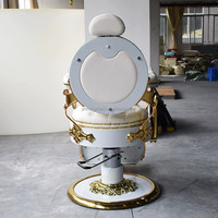 Équipement de salon de coiffure, fauteuil de barbier hydraulique pour salon de beauté, spa, salle de sport, siège de coiffeur inclinable durable