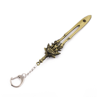 God of War 4 Chaos Blade Großes Messer Schlüsselanhänger Queye Axt Maske Zinklegierung Anhänger Geschenk für Fans