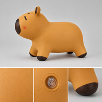 EDUsense Capybara Jouet gonflable à chevaucher en PVC, animal rebondissant pour enfants
