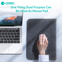 COTECi 13 13.6 14 15 15.3 16 pouces, housse d'ordinateur portable fine, magnétique, imperméable, en cuir PU, housse d'ordinateur portable en cuir vegan, pour macbook