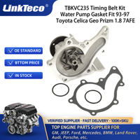 Kit de correa de distribución Linkteco, junta de bomba de agua para Toyota Corolla Celica Geo Prizm 7AFE 1.8L 1993-1997 TBKWP235 VS50440R TBKVC235