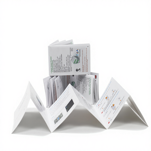 Brochure publicitaire pliée personnalisée format A3 A4 A5, imprimée sur carton duplex, pelliculée, prix usine - Product Image 2