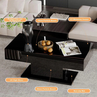 Les nouveaux meubles de salon meuble TV Design Table basse Tables d'appoint de réfrigérateur avec dessus en verre