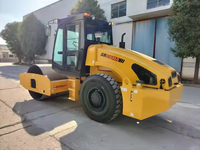 Rouleau de route vibratoire de petit compacteur simple de tambour de 12 tonnes SR12-C6 avec des pièces de rechange