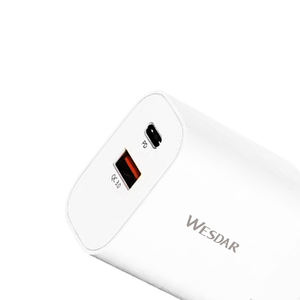 Cargador Rápido PD de 20W OEM, Puerto Dual USB-C+USB-A, Enchufe EU/US, Cargador de Pared Universal de Viaje para <span class=keywords><strong>iPhone</strong></span>/<span class=keywords><strong>Samsung</strong></span>/Pixel - Product Image 5