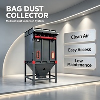 Système de dépoussiérage industriel à filtre à sacs, type Pulse Baghouse, pour le contrôle des poussières dans les usines de céréales et d'aliments pour animaux