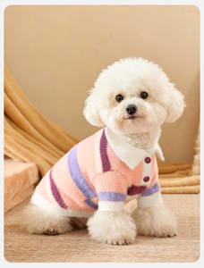 سترة كلاب فاخرة كبيرة الحجم للشتاء/الربيع وجميع المواسم، مصنوعة من قماش محبوك مطرز، ملابس حماية مريحة للحيوانات الأليفة في عيد الميلاد - Product Image 6