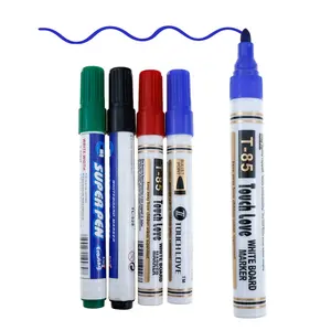BECOL热卖干擦彩色白板记号笔无毒4色可擦白板记号笔，带定制标志