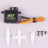 Servo numérique en métal PTK 7452MG-D12g (taille 9g) pour modèle d'avion à voilure fixe