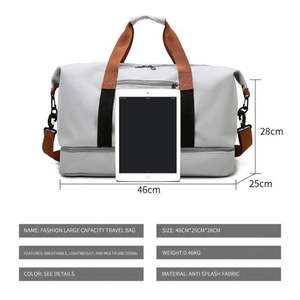 I-0594 Factory Gym <b>Bags</b> Travel Sports Tote Gym <b>Bag</b> <b>Carry</b>-<b>on</b> Weekender Fitness Duffel <b>Bag</b> With Dry Wet Pocket - Product Image 4