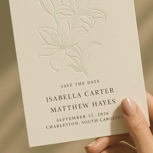 Invitación de Boda con Tapa Dura y Tipografía, Diseño Floral, Papel de Algodón, Guarda la Fecha, <span class=keywords><strong>Simple</strong></span>, Cadeau De Mariage Pour Inviter - Product Image 3