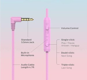 Casque filaire supra-auriculaire de haute qualité avec microphone et prise stéréo 3,5 mm pour enfants, idéal pour l'étude et l'écoute – <span class=keywords><strong>Prix</strong></span> usine - Product Image 5