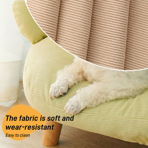 Divano Letto Moderno ed Ecologico per Animali Domestici con Gambe in Legno di Fabbrica Fodera Rimovibile e Lavabile Funzione Rinfrescante Sostenibile per Gatti - Product Image 3