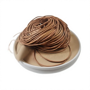 <b>Leather</b> Cord Round Tan Brown Roll For <b>Bracelet</b> Making Jewelry Findings Eco Friendly Durable <b>Leather</b> Cord Customizable Accepted - Product Image 1