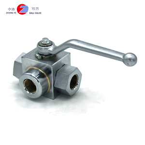 DN10 3/8" RVS 3-weg kogelkraan 1000WOG Grote lange hendel handbediende poort water NBR afdichting 32-150F OEM aanpasbaar - Product Image 5