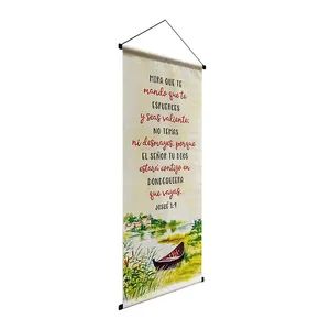 Hanging Scroll Poster Custom Wood Wall Scroll Canvas Posters Anime Hanging Scroll Poster