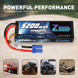 Zeee 2S batteria Lipo 7.4V 5200mAh 80C custodia rigida con presa EC5 per RC Buggy cingolato Monster Car Boat Truck modello - Product Image 4