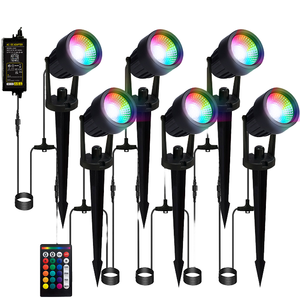 Fuente de alimentación de CA 24V RGBW LED Direccional Spike Spot Light IP65 Clasificación Lámpara de césped para jardín Luces inteligentes para exteriores Iluminación - Product Image 3