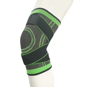 Vente en gros Genouillère élastique tricotée respirante Compression Sports Genouillère