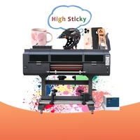 Mesin Printer UV DTF Model Baru 2026 Ukuran Kecil 2 in 1 untuk Cetak Casing Ponsel dan Kotak, Mesin Cetak UV DTF 30cm, Mesin Cetak Laminasi