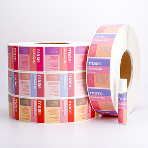 Custom Perfume Oil Bottle <strong>Label</strong> Waterproof Vinyl Full Color Printing Roll <strong>Stickers</strong> for <strong>10ml</strong> Cosmetic Parfum <strong>Vial</strong> Packaging - Product Image 3