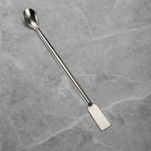 Stainless steel medicine spoons, laboratory single/double-headed medicine spoons, pharmacy/clinic micro-sampling medicine - Product Image 3